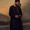 Airy Hand Embroidered Cotton Kurta for Men